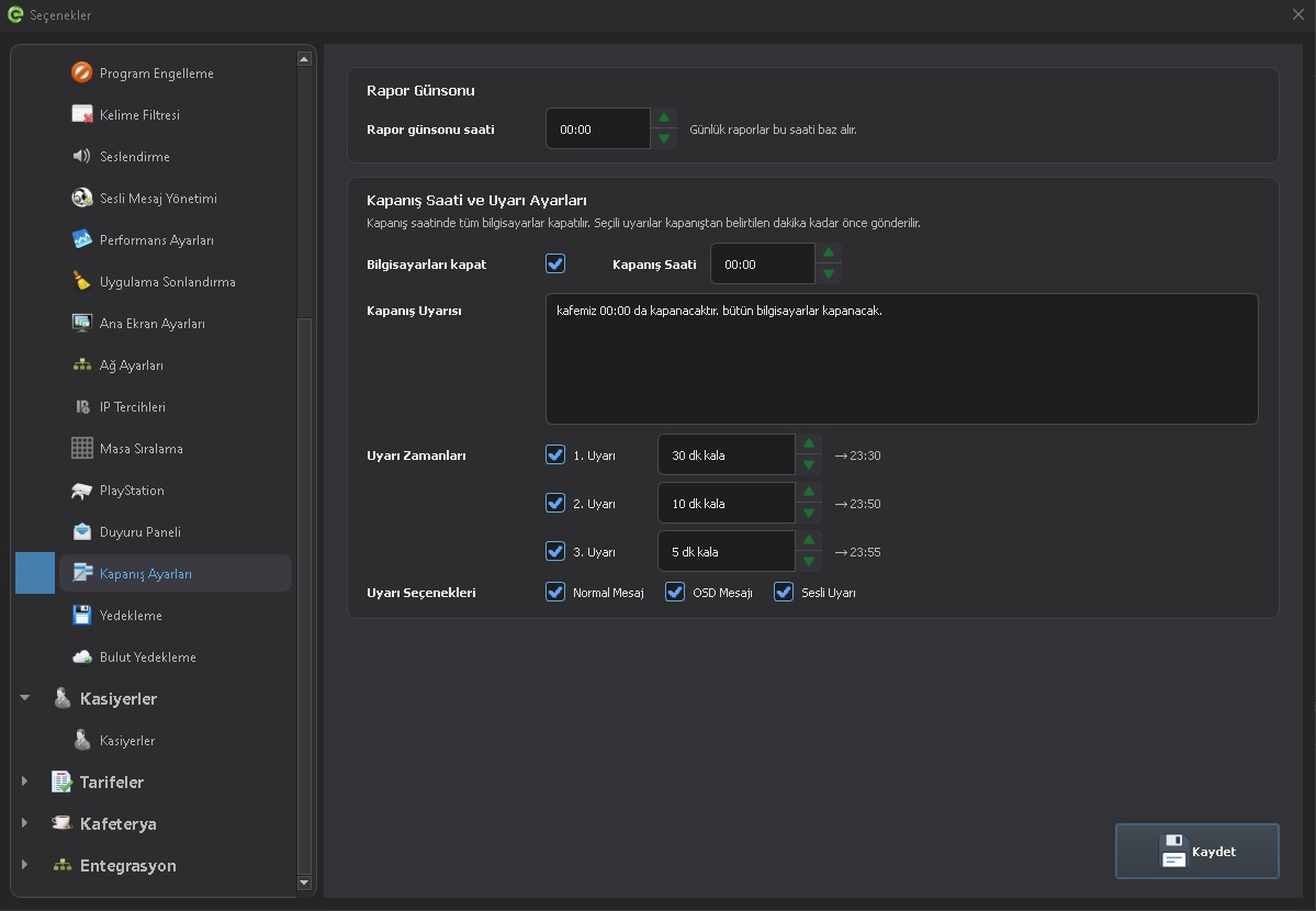 EveryCafe 1.0.238 - 21 - Client Uyarı ve Mesajlaşma Sistemi Yenilendi