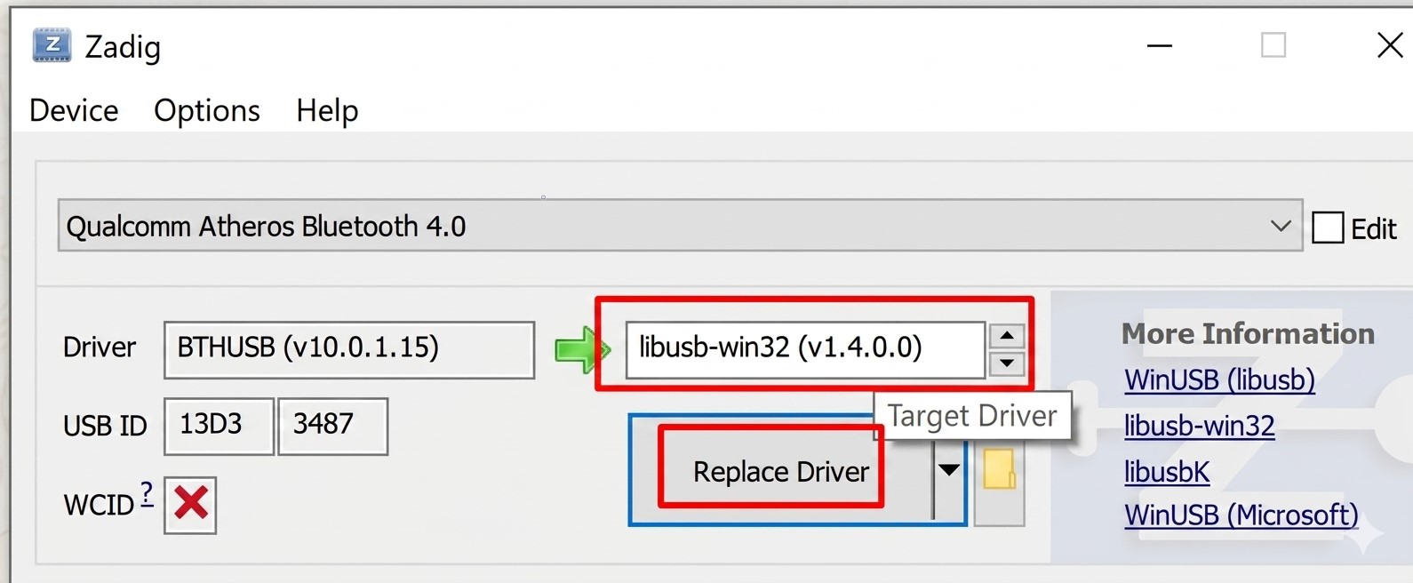 Zadig Driver Kurulumu