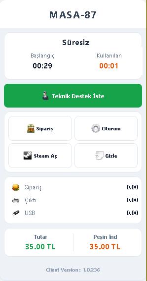 Client Paneli Görseli